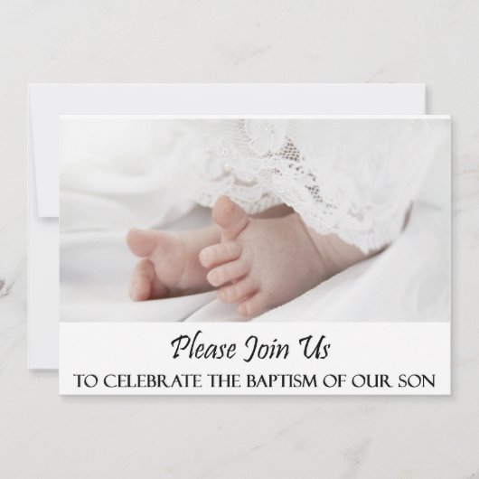 Baptême Invitation de son (Devant)