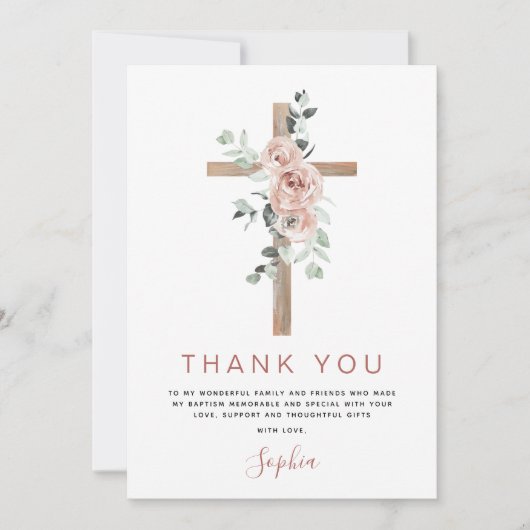 Baptême Merci Dusty Rose Christian (Devant)