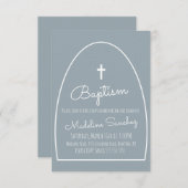 Baptême moderne Arc Baby Dedication Invitation (Devant / Derrière)
