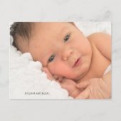 Baptême moderne Carte postale Invitation photo rel (Devant)