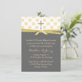 Baptême ou invitation élégant de baptême (Debout devant)