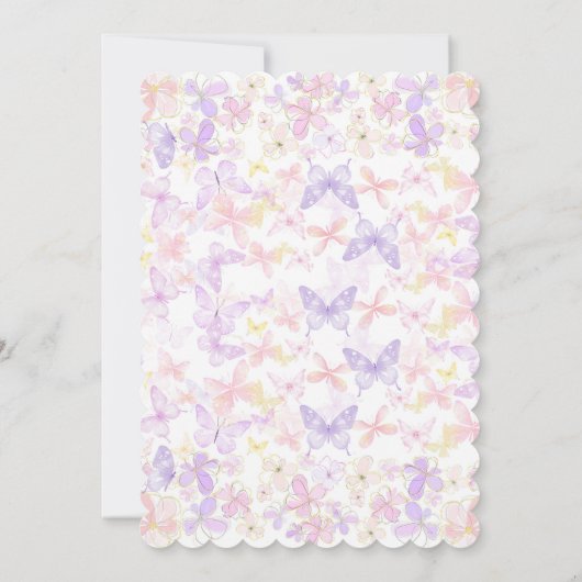 Baptême papillon d'abord et invitation à l'anniver (Dos)