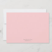 Baptême photo croisée / Invitation au baptême (Dos)