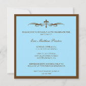 Baptême Photo Invitation avec Bible Verse (Dos)