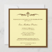 Baptême Photo Invitation avec Bible Verse (Dos)