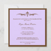 Baptême Photo Invitation avec Verse Bible (Dos)