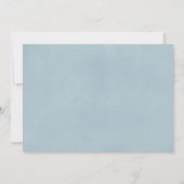 Baptême photo invitation Merlot bleu bordeaux mari (Dos)