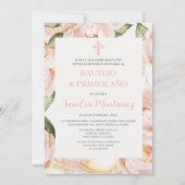 Baptême premier anniversaire Espagnol Invitation p (Devant)