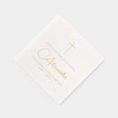 Baptême Religieux Simple Et Élégant Nom croisé Scr (Droite)