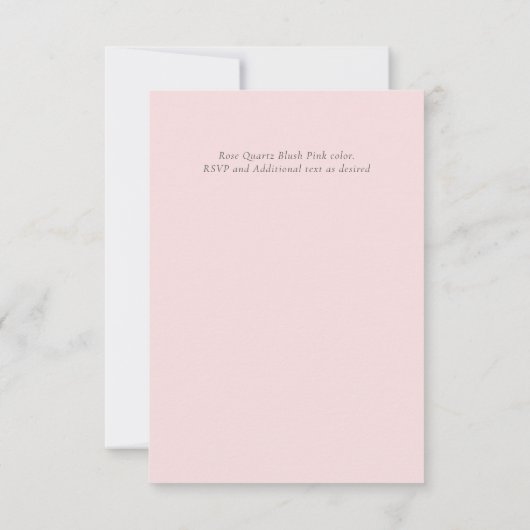 Baptême rose floral Invitations (Dos)