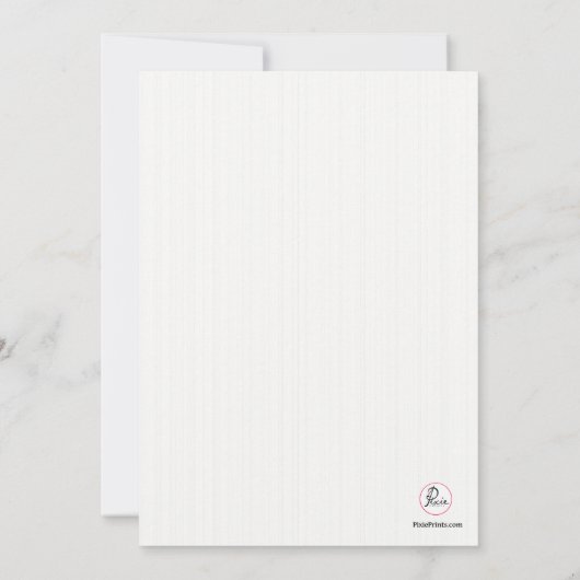 Baptême White Photo Invitation (Dos)