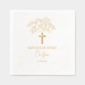 Baptisé dans Christ Floral Cross événement religie (Recto)