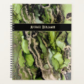 Baptisé Green Black Gold Abstrait Art (Devant)