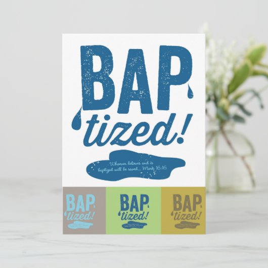 Baptisé ! Invitations (Debout devant)