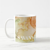 Baptisée Coral Green Alcok Coffee Mug (Gauche)