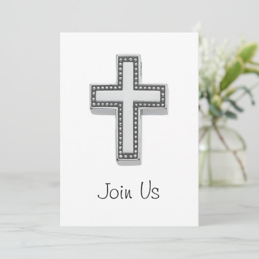 Baptism-aankondiging/uitnodiging Kaart (Staand voorkant)