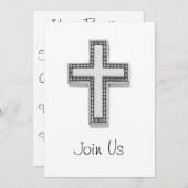 Baptism-aankondiging/uitnodiging Kaart (Voorkant / Achterkant)