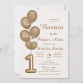 Baptism and first year invitation in Spanish (Devant)