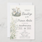 Baptism and first year invitation in Spanish (Devant)