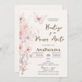 Baptism and first year invitation in Spanish (Devant / Derrière)