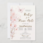 Baptism and first year invitation in Spanish Kaart (Voorkant)