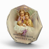 Baptism Baby Baby Praying Angels Fotoblokken (Rechts)