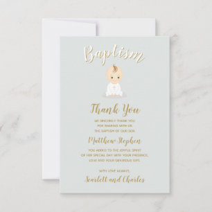 Baptism Baby Boy Kaart