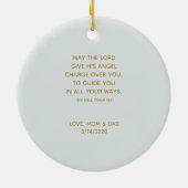 Baptism Baby Boy Keramisch Ornament (Achterkant)