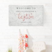 Baptism Banner Marble Roos Gold (Insitu)