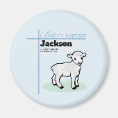 Baptism Blue Boy Lamb, Magneet (Voorkant)
