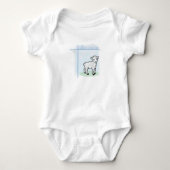Baptism Blue Boy Lamb,  Romper (Voorkant)