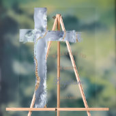 Baptism | blue cross welcome sign (Neutre)