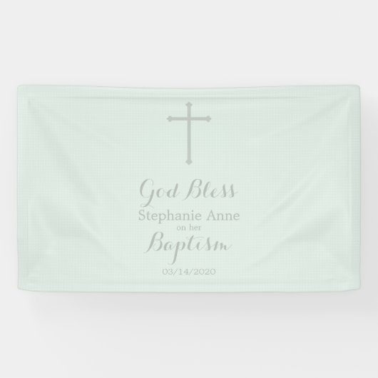 Baptism Blue Opal Delicate Floral Lace Spandoek (Horizontaal)