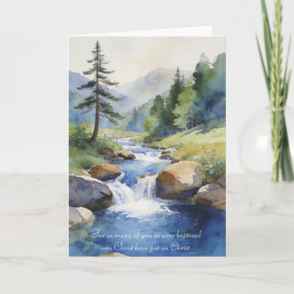 Baptism Card: Galatians 3:25-27 Kaart