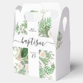 Baptism Christening Cross Greenery Gender Neutral Bedankdoosjes (Geopend)