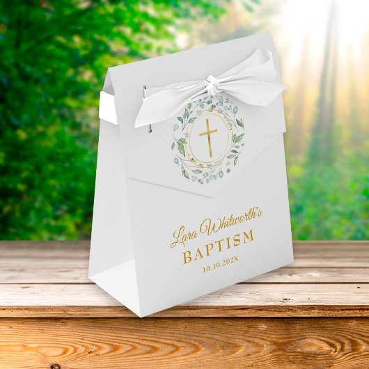 Baptism Christening Laurel Garland Favor Box Bedankdoosjes
