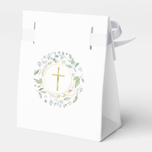 Baptism Christening Laurel Garland Favor Box Bedankdoosjes (Achterkant)