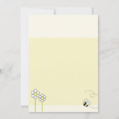 Baptism Dedication Spring Bee Happy Invitation Kaart (Achterkant)