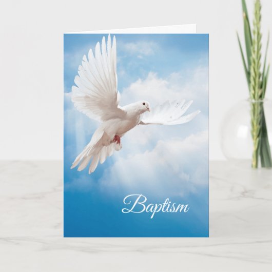 Baptism Dove Kaart (Voorkant)