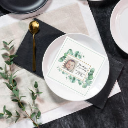 Baptism Eucalyptus Greenery Christening DANK U Servet