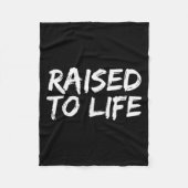 Baptism Gift New Christians Baptismal Quote Raised Fleece Deken (Voorkant)