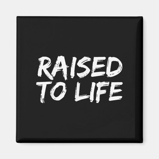 Baptism Gift New Christians Baptismal Quote Raised Magneet (Voorkant)