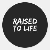 Baptism Gift New Christians Baptismal Quote Raised Ronde Sticker (Voorkant)