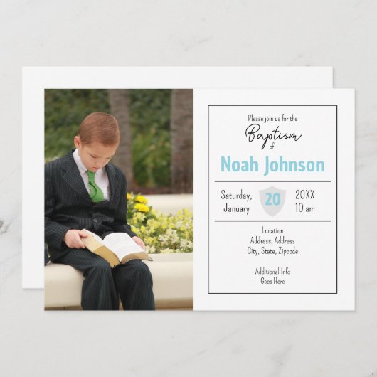 Baptism Invitation (Devant / Derrière)