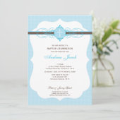 BAPTISM INVITATION :: 8P immaculé (Debout devant)