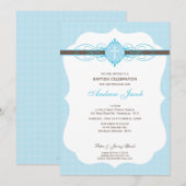 BAPTISM INVITATION :: 8P immaculé (Devant / Derrière)