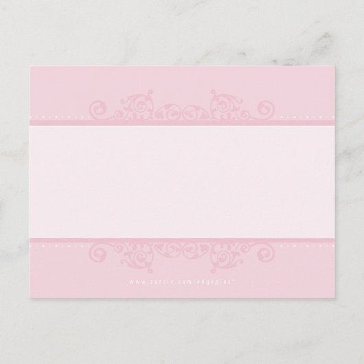 BAPTISM INVITATION :: élégant 2 (Dos)