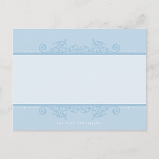 BAPTISM INVITATION :: élégant 3 (Dos)