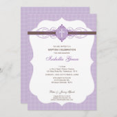 BAPTISM INVITATION :: immaculé 1P (Devant / Derrière)