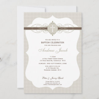 BAPTISM INVITATION :: immaculé 7P